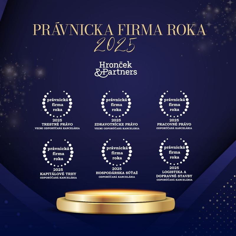 Hronček & Partners medzi top právnickými firmami roka 2025