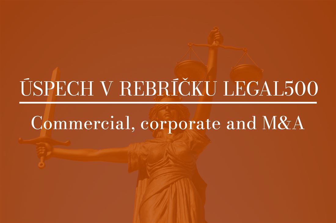 Náš ďalší úspech: Hronček & Partners v rebríčku Legal500 