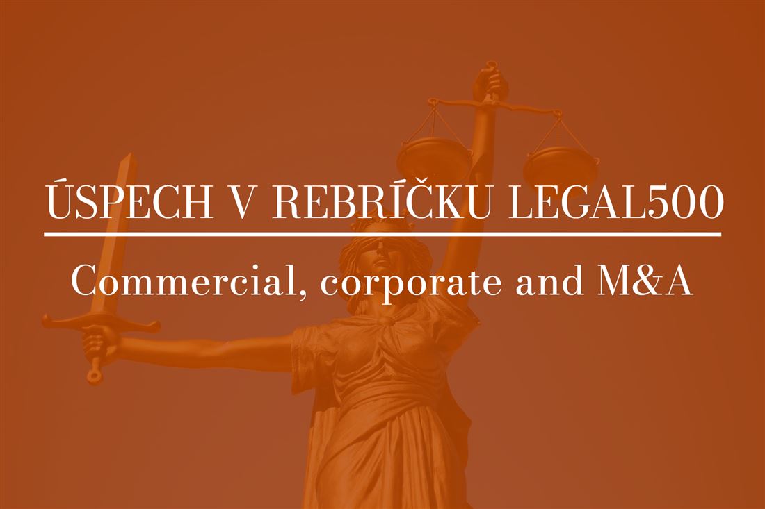 Náš ďalší úspech: Hronček & Partners v rebríčku Legal500